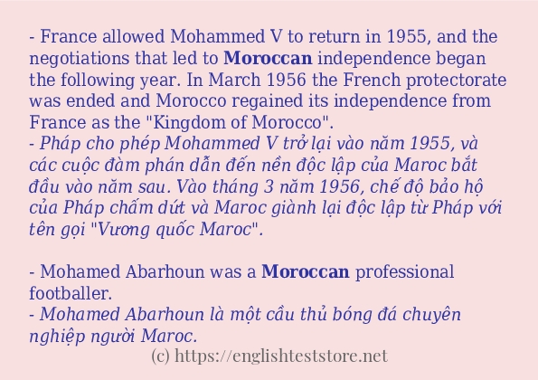 moroccan có bao nhiêu cách dùng?