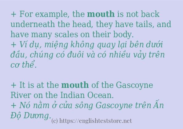 mouth dùng như thế nào?