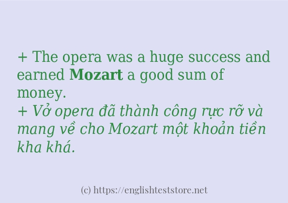 mozart các cách dùng và câu ví dụ