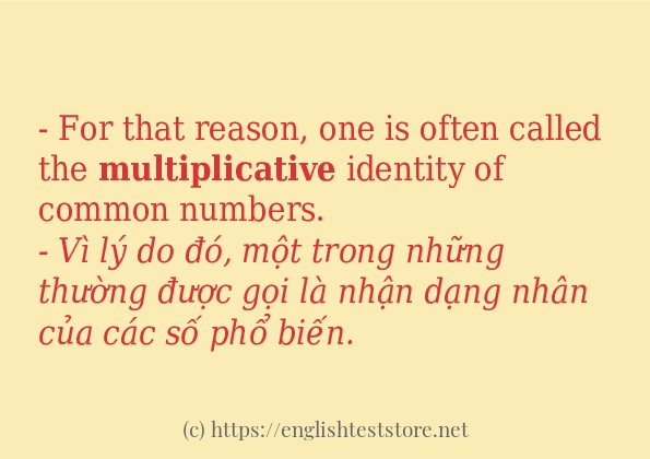 multiplicative sử dụng như thế nào?