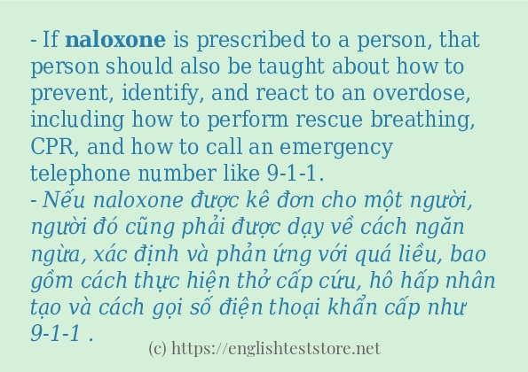 naloxone các cách dùng và câu ví dụ naloxone các cách dùng và câu ví dụ
