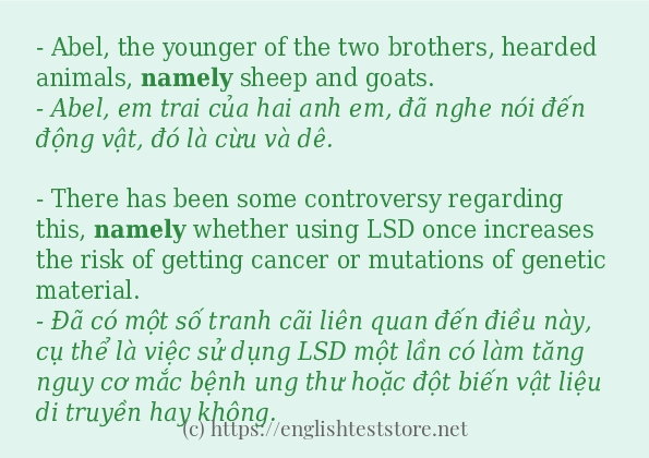 namely sử dụng như thế nào?