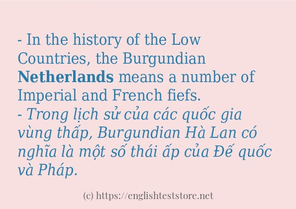 netherlands dùng như thế nào?