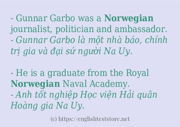 norwegian cách sử dụng trong câu và ví dụ norwegian cách sử dụng trong câu và ví dụ