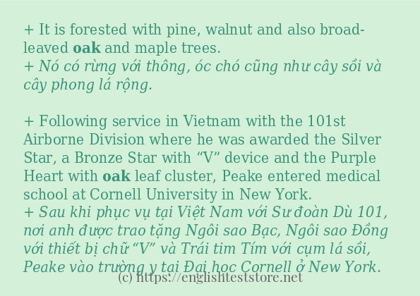 oak có bao nhiêu cách sử dụng? oak có bao nhiêu cách sử dụng?
