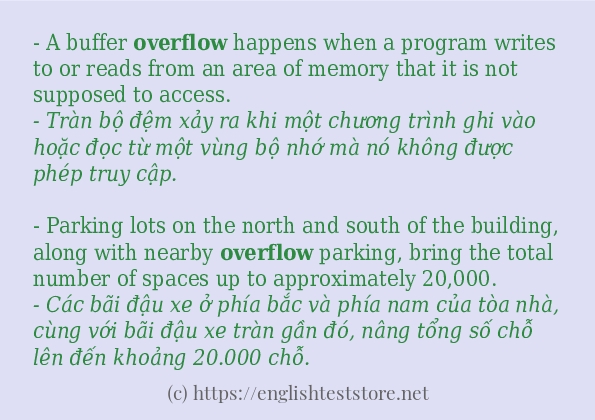 overflow sử dụng như thế nào và câu ví dụ