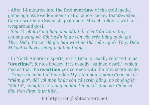 overtime có bao nhiêu cách dùng? overtime có bao nhiêu cách dùng?