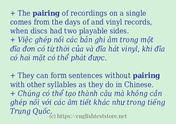 pairing có bao nhiêu cách dùng?