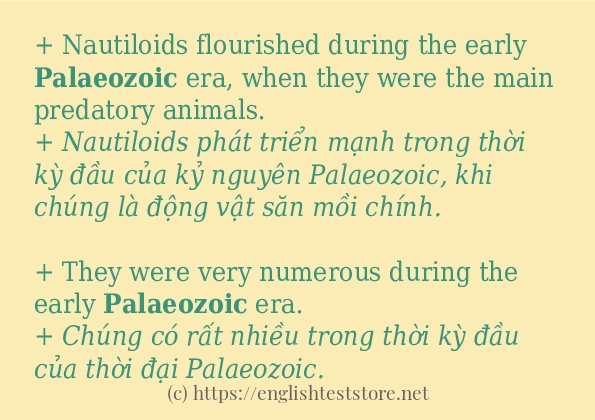 palaeozoic có bao nhiêu cách sử dụng?