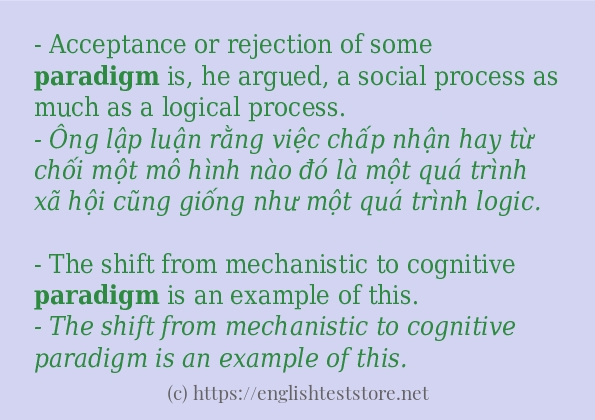 paradigm sử dụng như thế nào?