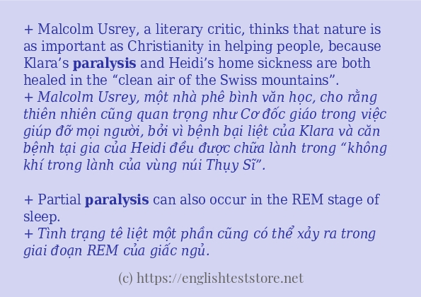 paralysis có bao nhiêu cách sử dụng?