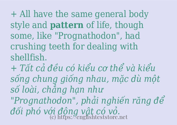 pattern cách dùng và câu ví dụ