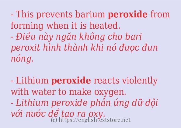 peroxide sử dụng như thế nào?