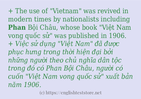 phan các cách dùng và câu ví dụ