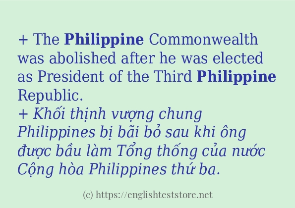 philippine ví dụ cách dùng trong câu philippine ví dụ cách dùng trong câu