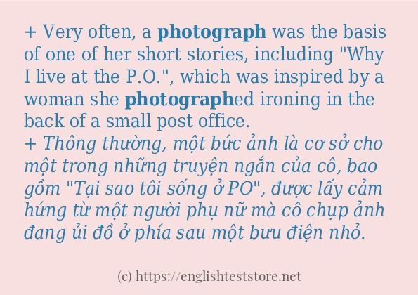 photograph có bao nhiêu cách dùng?