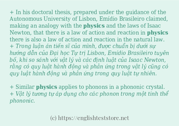 physics sử dụng như thế nào?