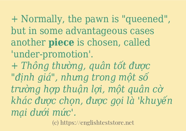 piece các cách dùng và câu ví dụ