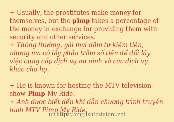 pimp cách sử dụng trong câu và ví dụ pimp cách sử dụng trong câu và ví dụ