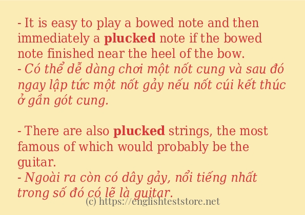 plucked có bao nhiêu cách sử dụng?