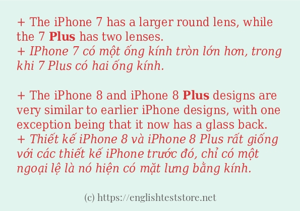 plus sử dụng thực tế trong câu plus sử dụng thực tế trong câu