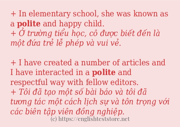 polite các cách dùng và câu ví dụ