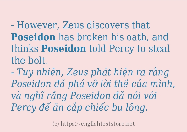 poseidon cách dùng và ví dụ trong câu