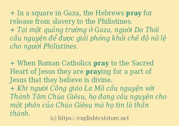 pray các ví dụ và câu điển hình pray các ví dụ và câu điển hình