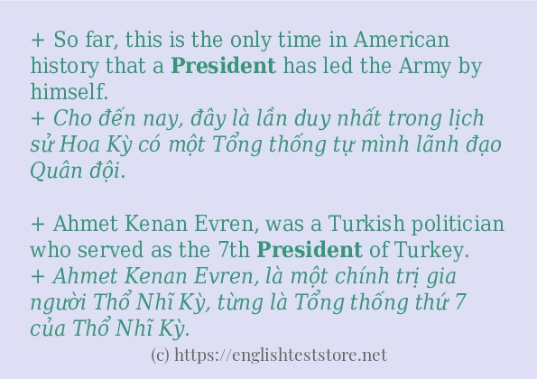 president câu ví dụ và cách dùng president câu ví dụ và cách dùng