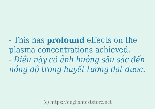 profound cách dùng và ví dụ trong câu