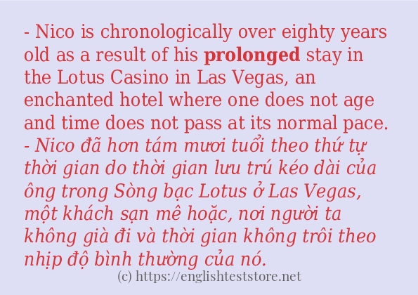 prolonged có bao nhiêu cách sử dụng?