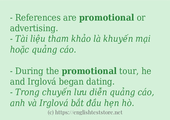promotional có bao nhiêu cách dùng?