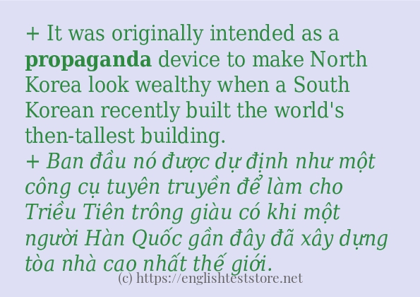 propaganda sử dụng như thế nào và câu ví dụ
