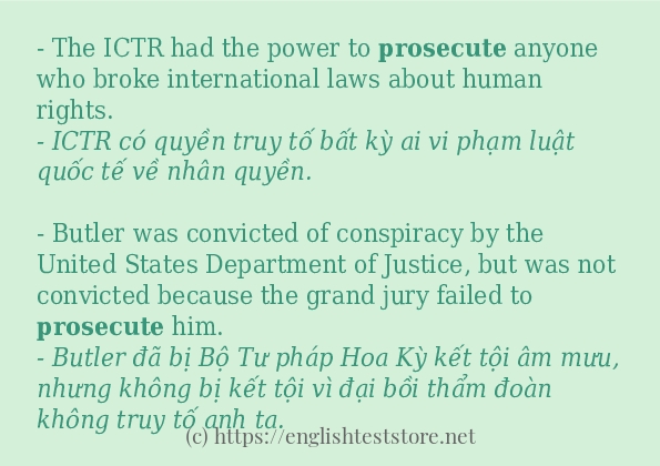 prosecute ví dụ cách dùng trong câu prosecute ví dụ cách dùng trong câu