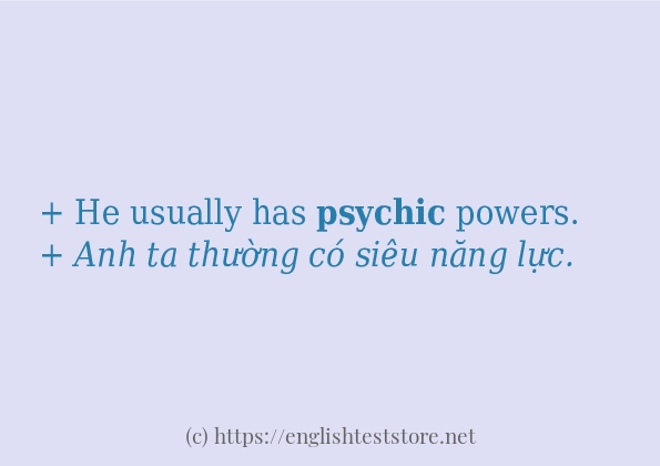 psychic có bao nhiêu cách dùng?