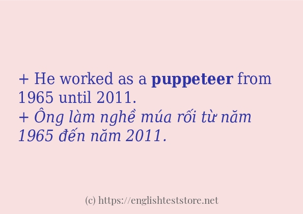 puppeteer ví dụ cách dùng trong câu puppeteer ví dụ cách dùng trong câu