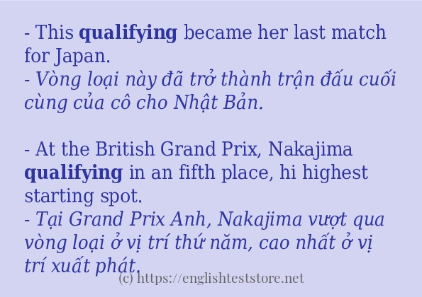 qualifying sử dụng thực tế trong câu