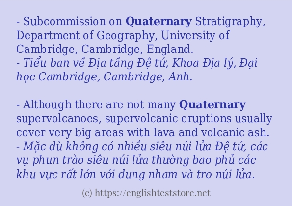 quaternary dùng như thế nào?
