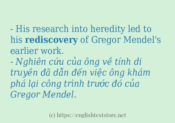 rediscovery sử dụng như thế nào? rediscovery sử dụng như thế nào?