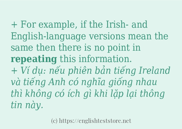 repeating dùng như thế nào?