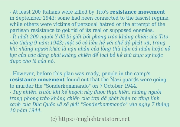 resistance movement cách dùng và ví dụ trong câu resistance movement cách dùng và ví dụ trong câu