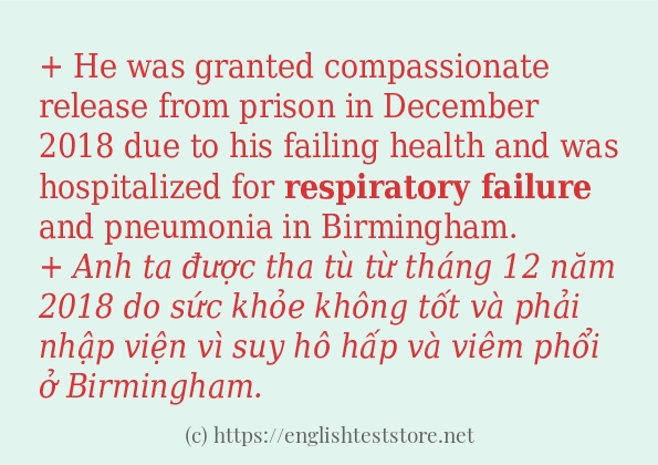 respiratory failure câu ví dụ và cách sử dụng