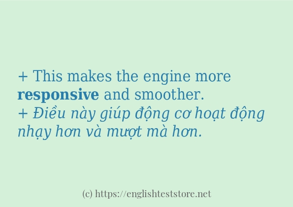 responsive cách sử dụng trong câu và ví dụ