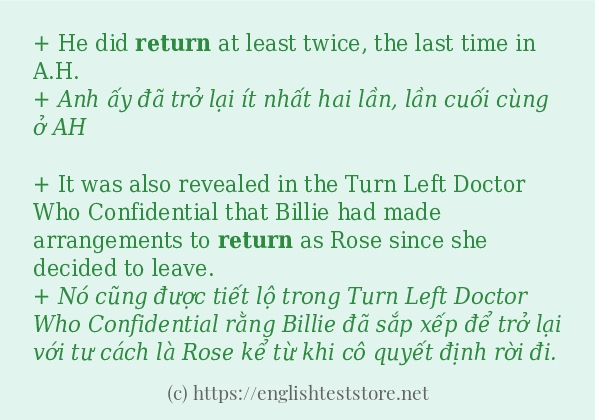 return có bao nhiêu cách sử dụng?