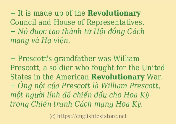 revolutionary sử dụng thực tế trong câu revolutionary sử dụng thực tế trong câu