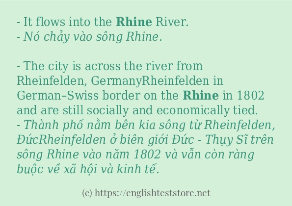 rhine câu ví dụ và cách sử dụng rhine câu ví dụ và cách sử dụng