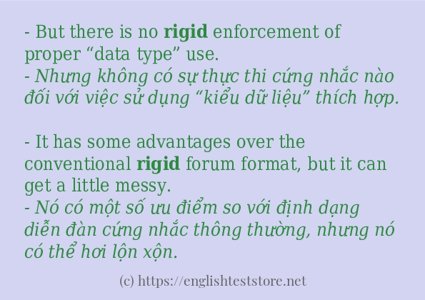 rigid các cách dùng và câu ví dụ