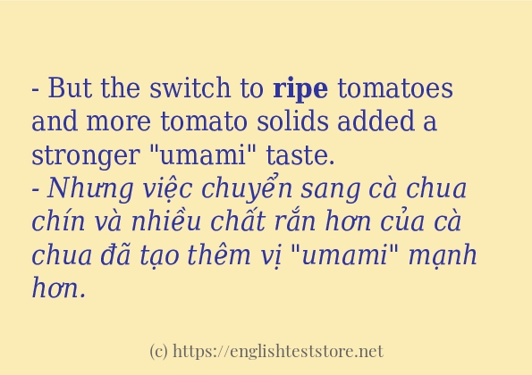 ripe có bao nhiêu cách sử dụng?