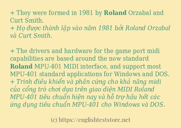 roland có bao nhiêu cách dùng? roland có bao nhiêu cách dùng?