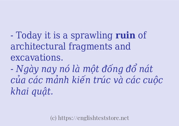 ruin có bao nhiêu cách dùng?